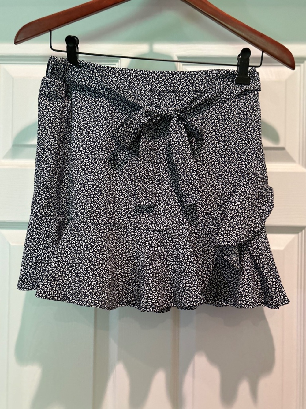 ALTERD state Women’s Blue Dot Tie-Waist Skirt lined